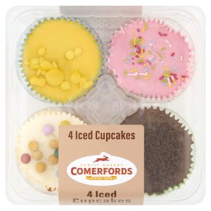 Iced Cupcakes x4